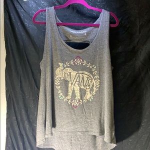 Vans grey elephant tank top